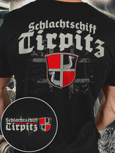 Herren schlachts chiff Tirpitz bedrucktes Kurzarm-T-Shirt
